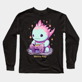 Gaming Axolotl Long Sleeve T-Shirt